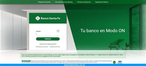 banco de santa fe fe home banking empresas